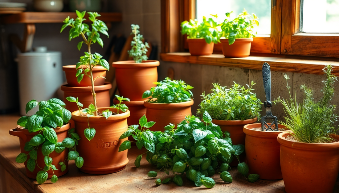 Elevate Your Kitchen with the Perfect Clay Pots for Counter Herb Gardens