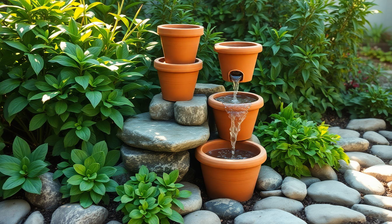 Create a Stunning DIY Clay Pot Water Feature for Your Garden