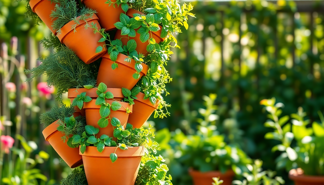 Elevate Your Herb Garden with the Best Clay Pots for Vertical Herb Spiral Designs