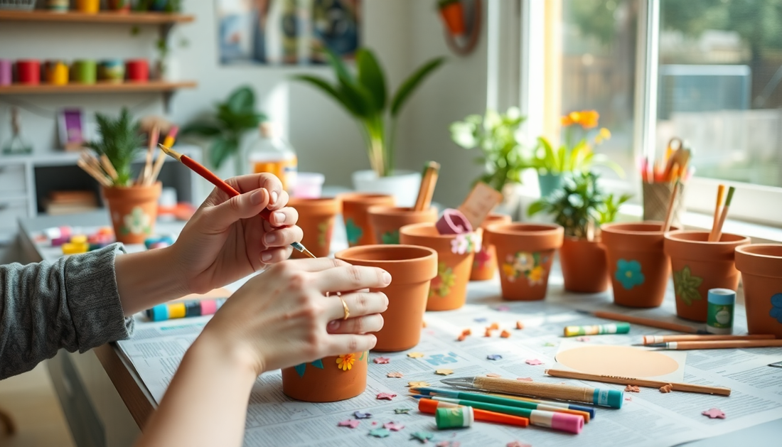 How to Paint and Customise Terracotta Pots – Sarjapur DIY with Idyl