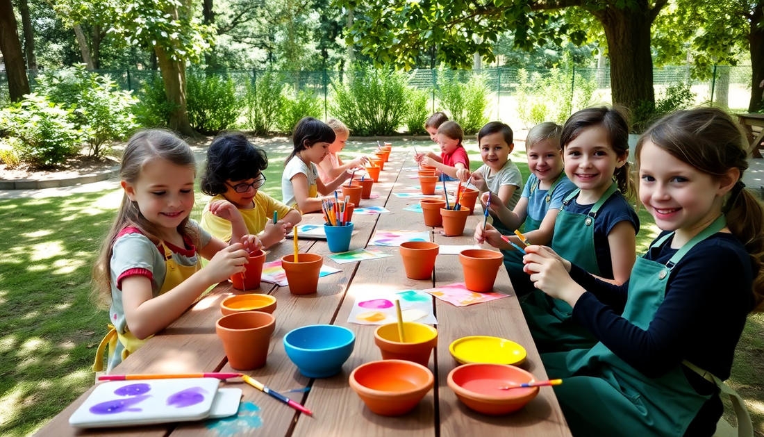 Why Sarjapur Kids Love Painting Terracotta Pots at Idyl's Weekend Workshops