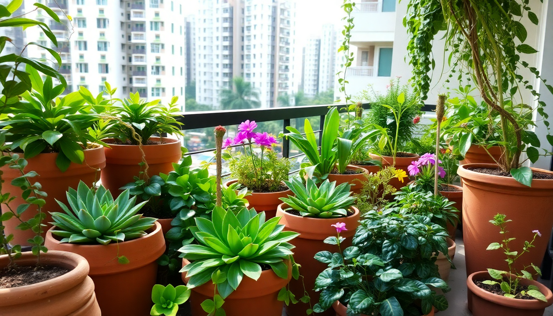 Elevate Your Balcony Oasis: The Best Plants to Grow in Clay Pots on Your HSR Layout Terrace