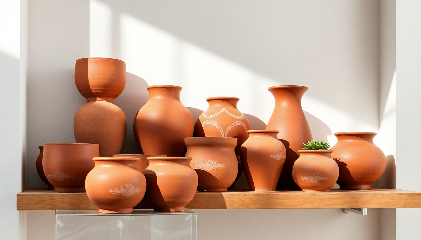 Elevate Your Space with Idyl's Stunning Decorative Clay Pots