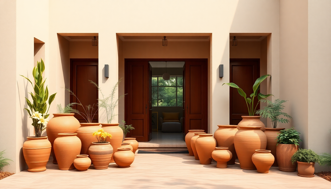 Styling Entryways with Terracotta Pots – Idyl's Ideas for Sarjapur Homes