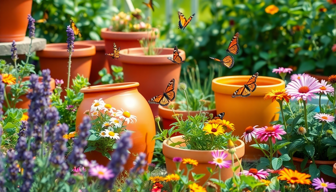 Creating a Butterfly-Friendly Garden Using Terracotta Pots – Sarjapur Biodiversity Tips