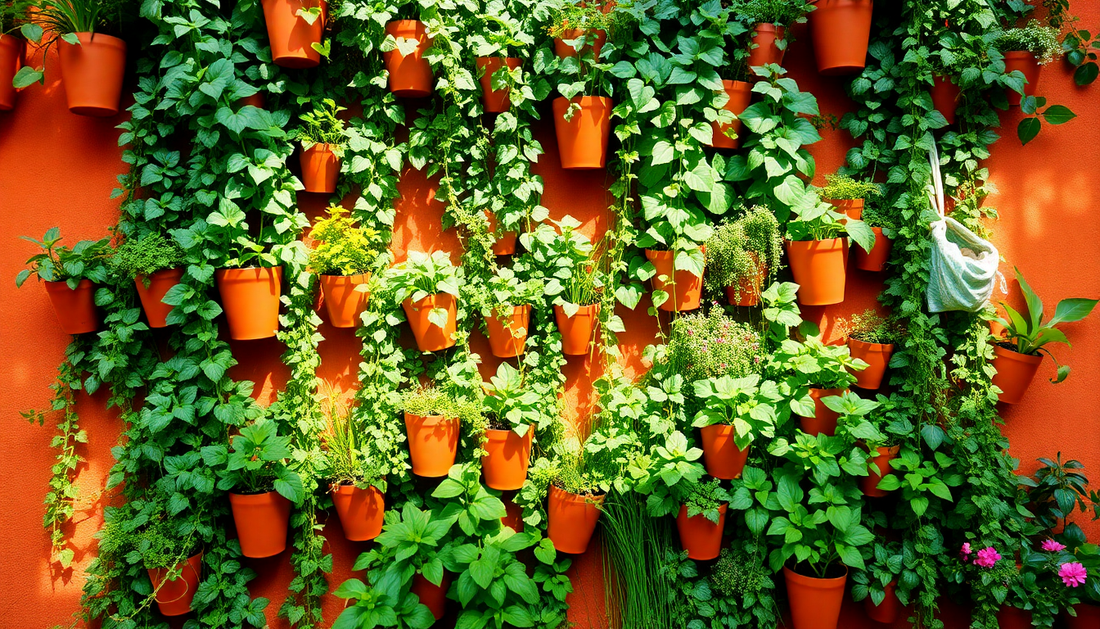 Elevate Your Space with Vertical Gardening: A Clay Pot Oasis in HSR Layout