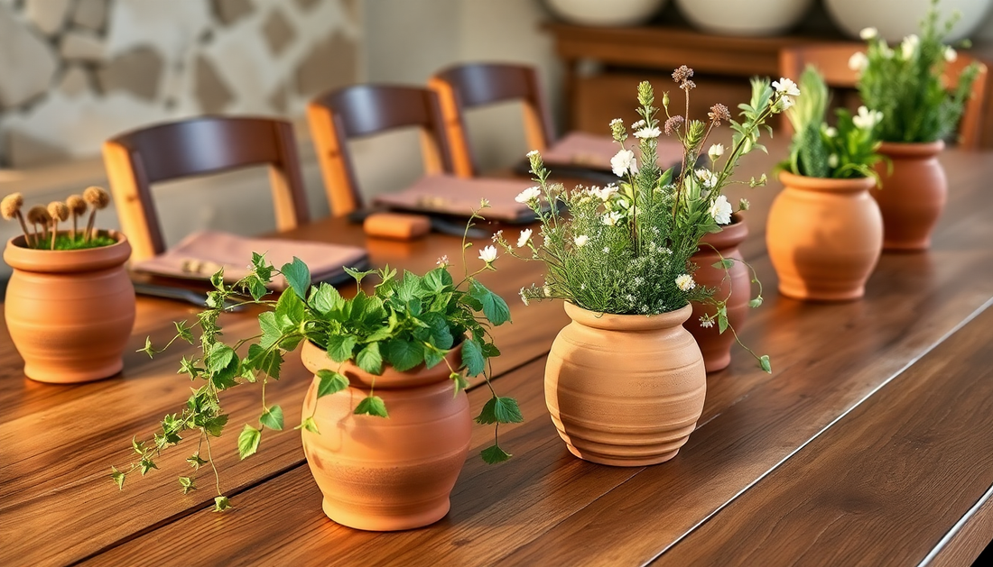 Clay Pot Centerpieces for Dining Tables: Styling Tips