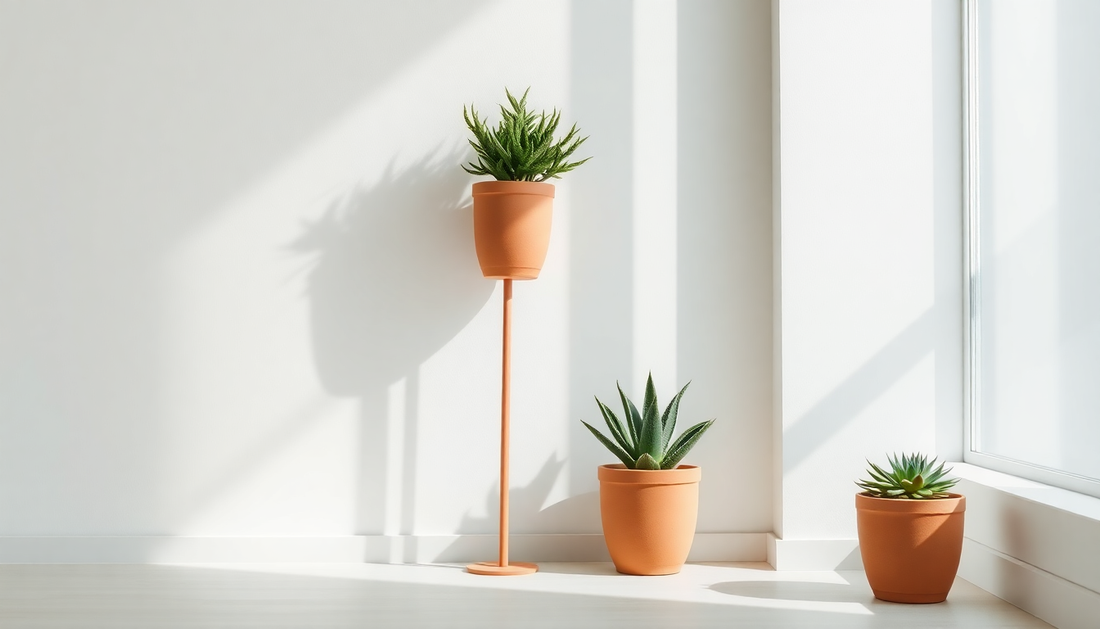 Elevate Your Space with Idyl's Vertical Succulent Clay Pots