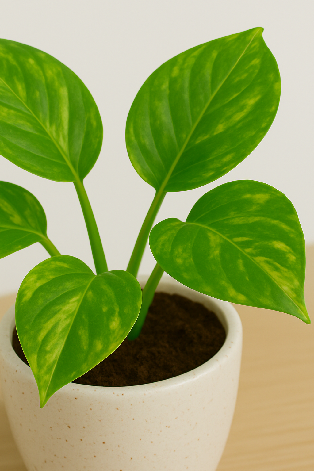 Green Money Plant in a plastic pot