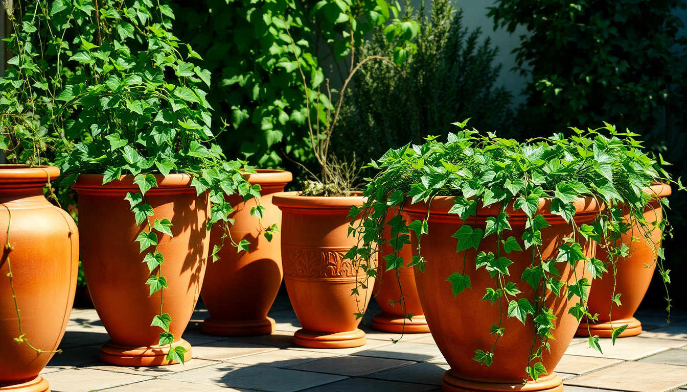 Elevate Your Outdoor Oasis: The Best Terracotta Planters for Growing Ivy and Climbers