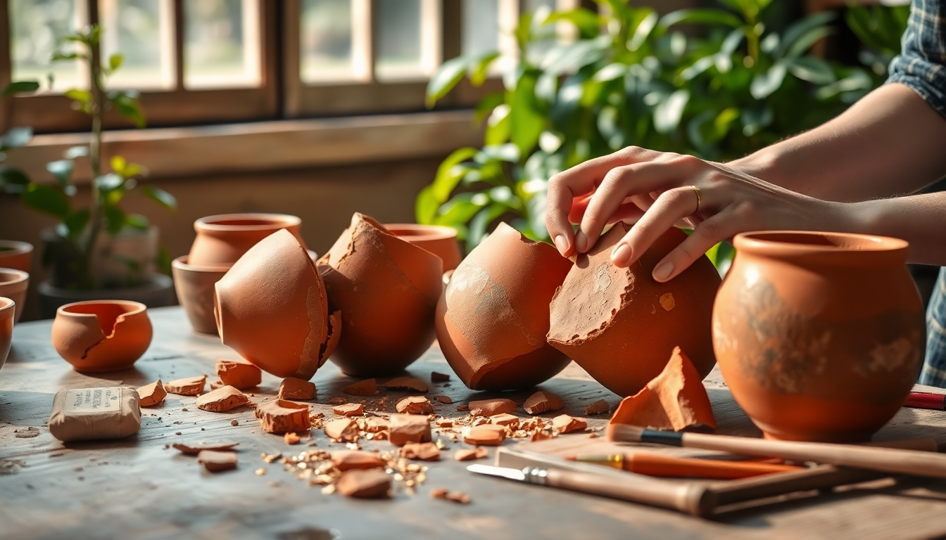 Reviving Broken Clay Pots: A Step-by-Step Guide for Gardeners in HSR Layout