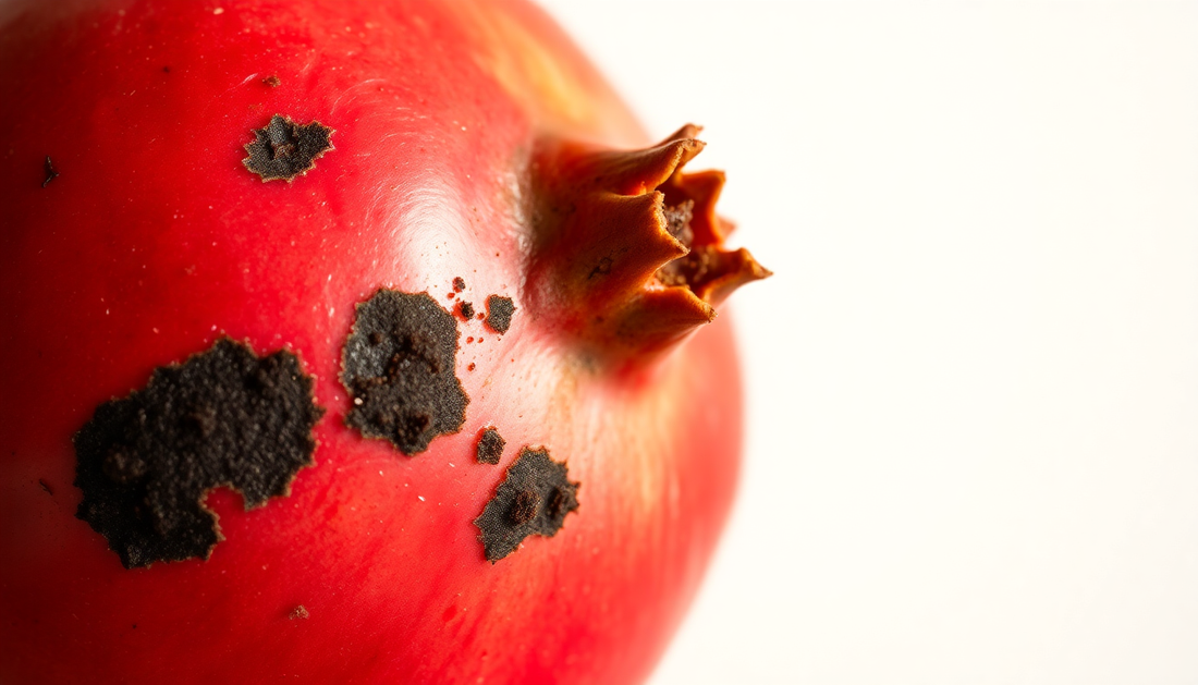 Why Are My Pomegranates Developing Black Spots on the Skin?