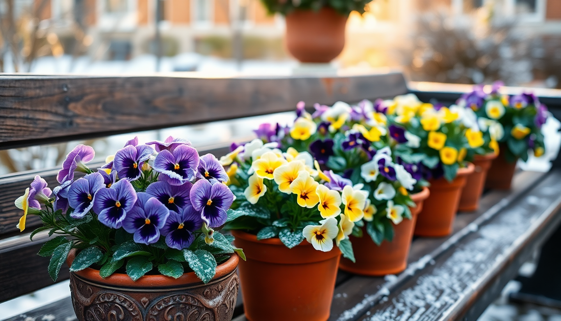 Frost-Resistant Pansies and Violas for HSR Layout Winter Pots