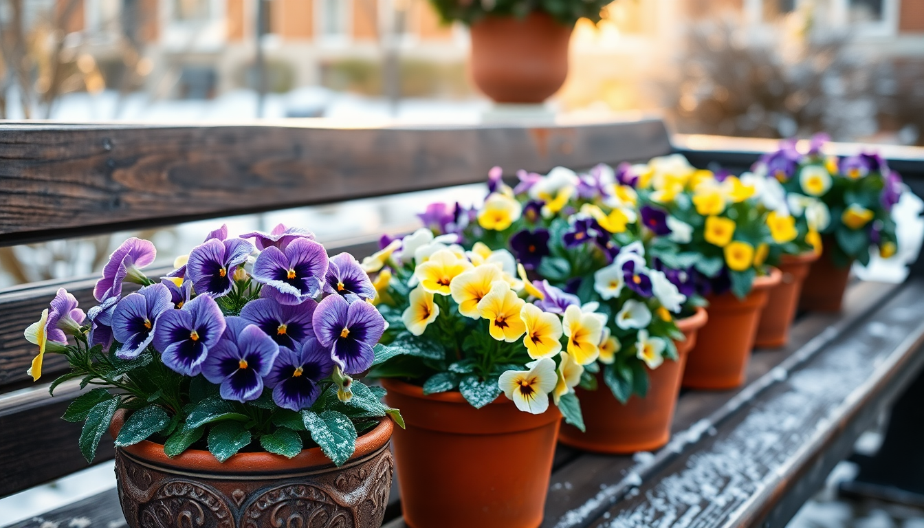 Frost-Resistant Pansies and Violas for HSR Layout Winter Pots