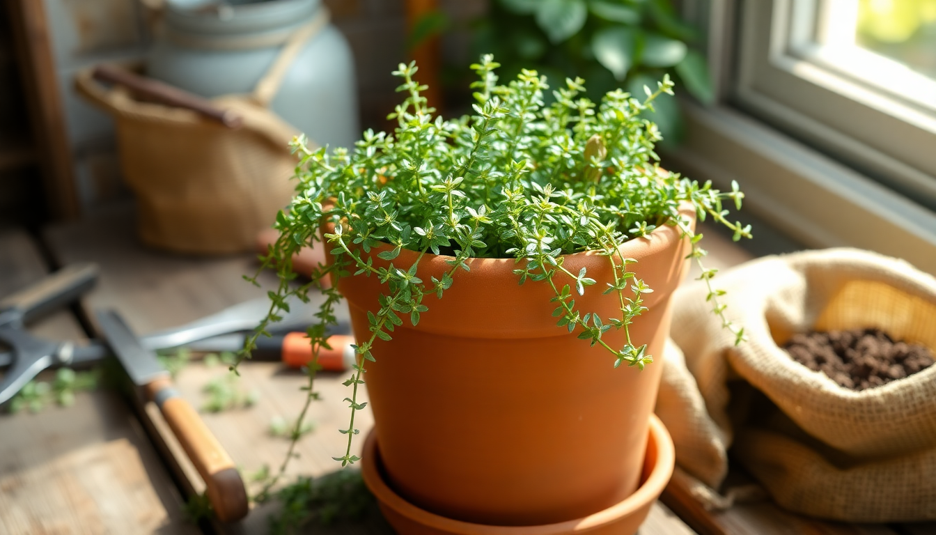 The Perfect Potting Mix for Your Indoor Thyme Plants