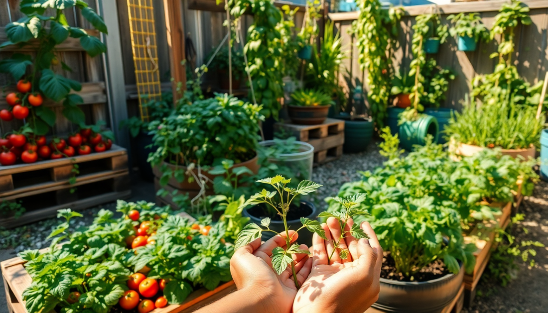 Grow Your Own Veggies: A Sustainable Approach with Recycled Materials