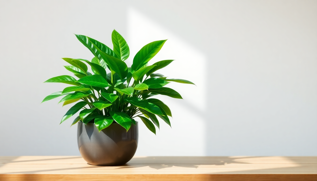 The Perfect Client Gift: A Green Money Plant from Idyl in an Elegant Plastic Pot