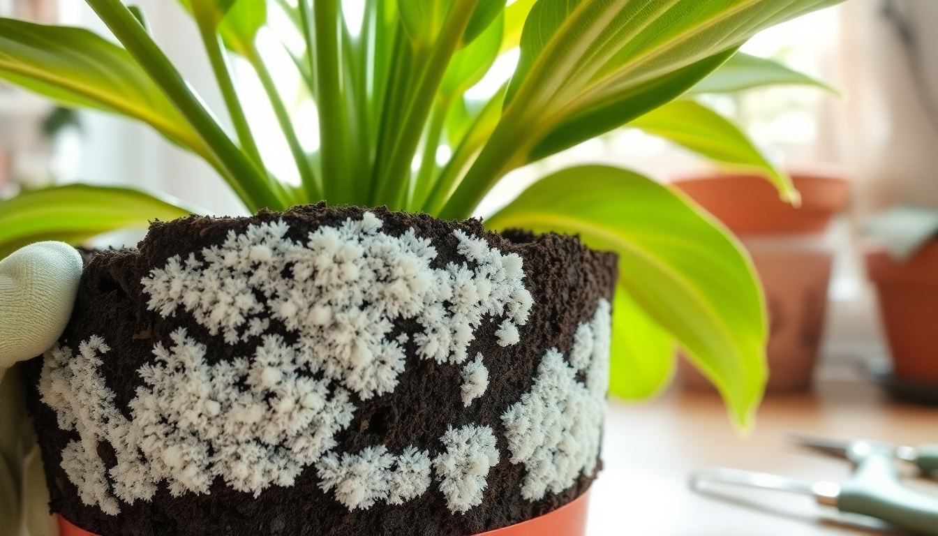 Tackling White Fuzzy Mold on Your Indoor Plant Soil