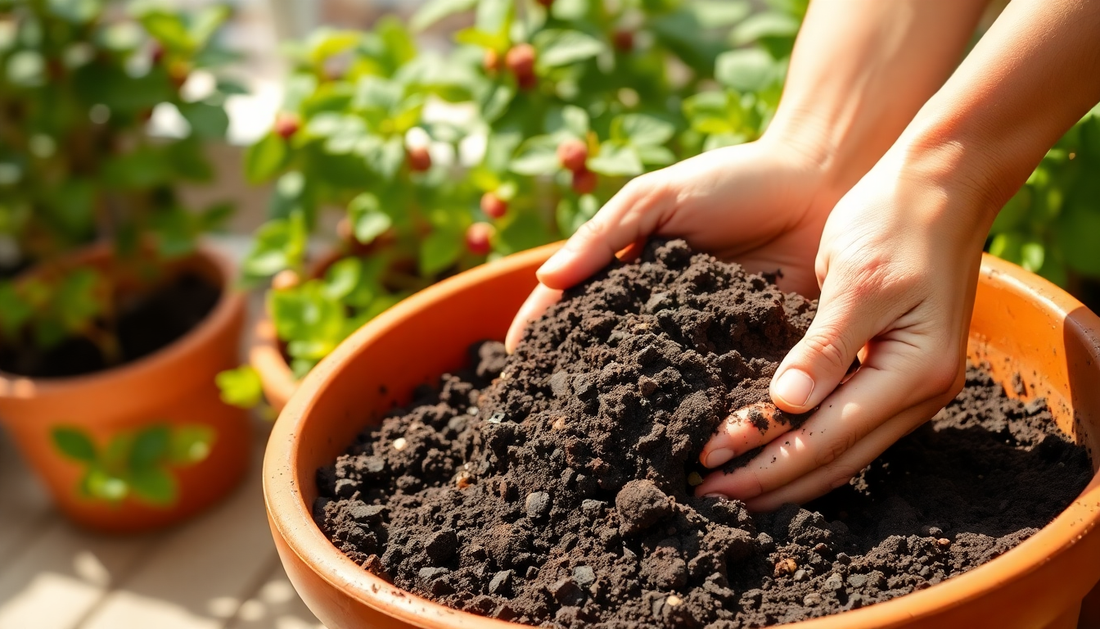 How to Make a Potting Mix for Indoor Berry Plants