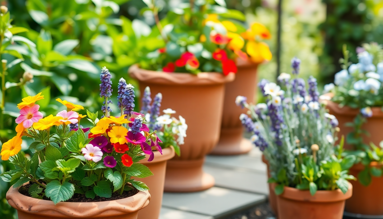 Elevate Your Edible Flower Garden with Idyl's Terracotta Planters