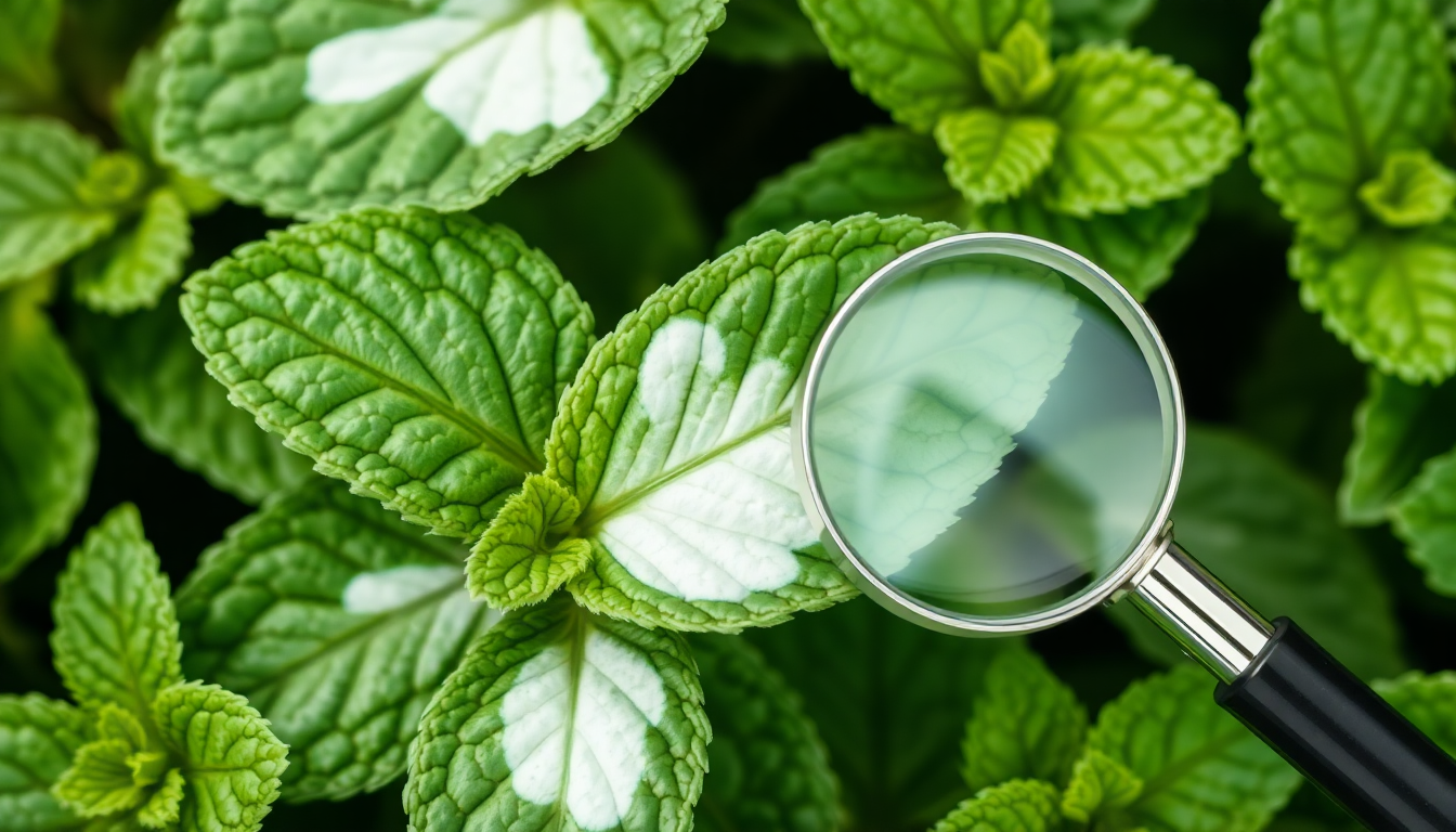 Solving the Mystery of White Patches on Peppermint Leaves