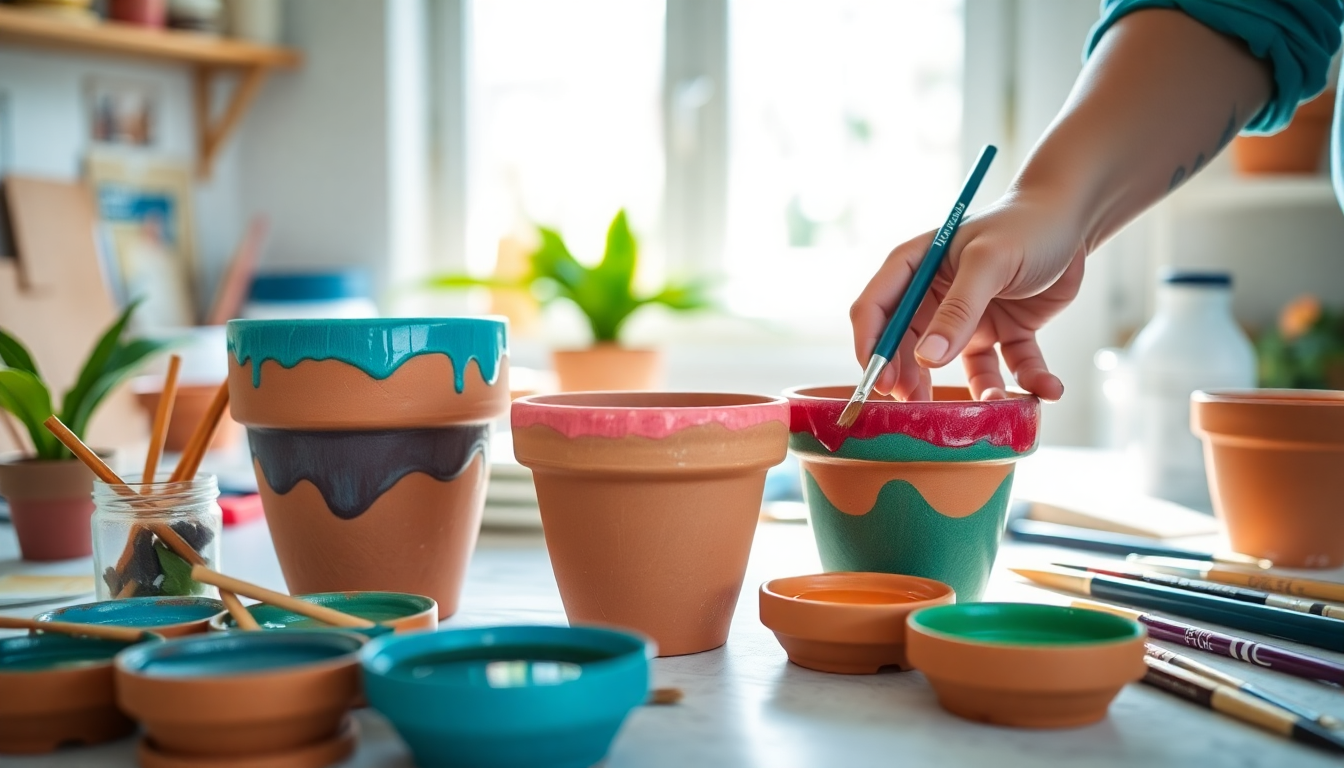 How to Glaze Your Terracotta Pots for a Pop of Color in HSR Layout