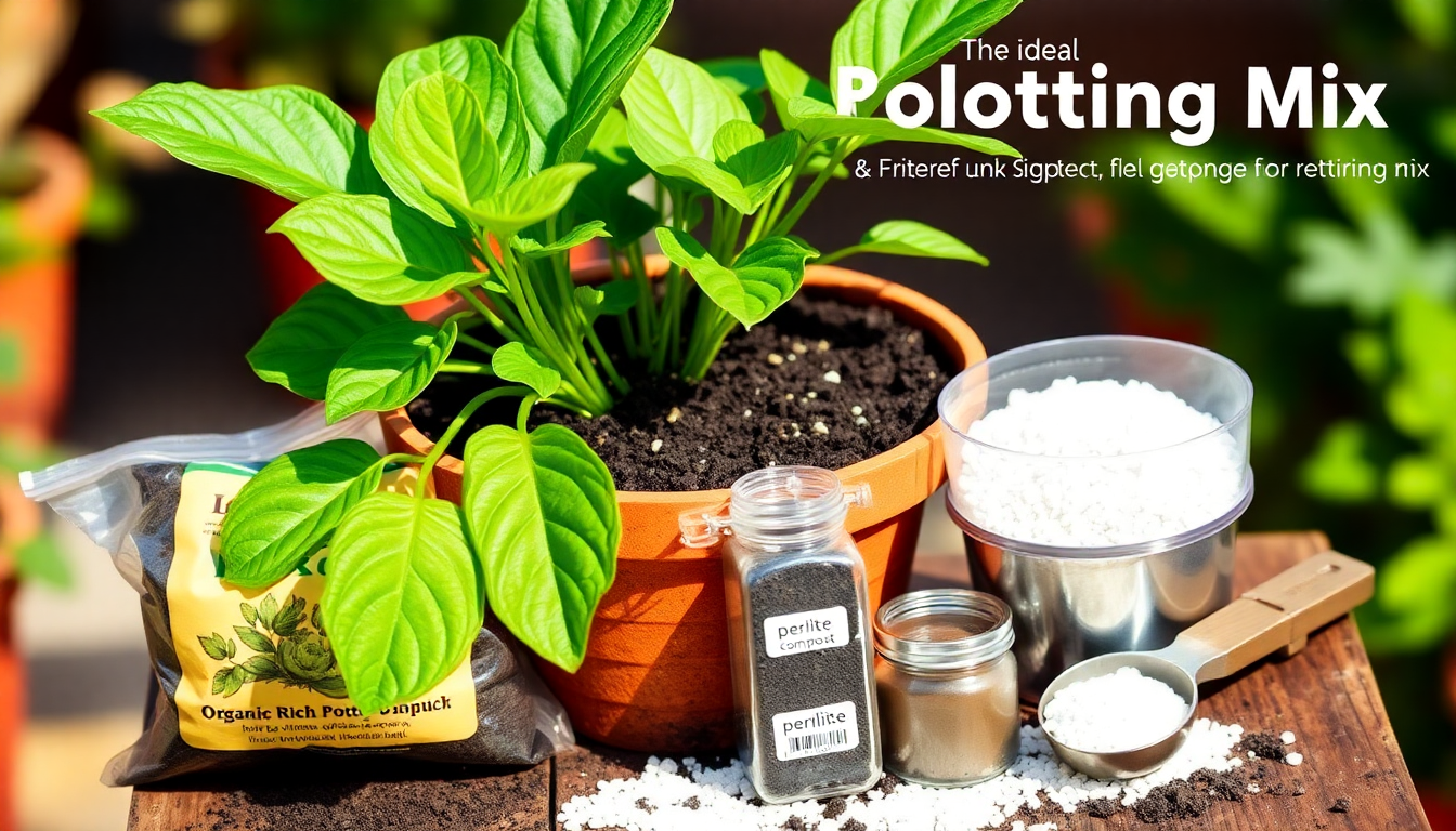 The Secret to Thriving Potted Plants: Creating the Ideal Potting Mix