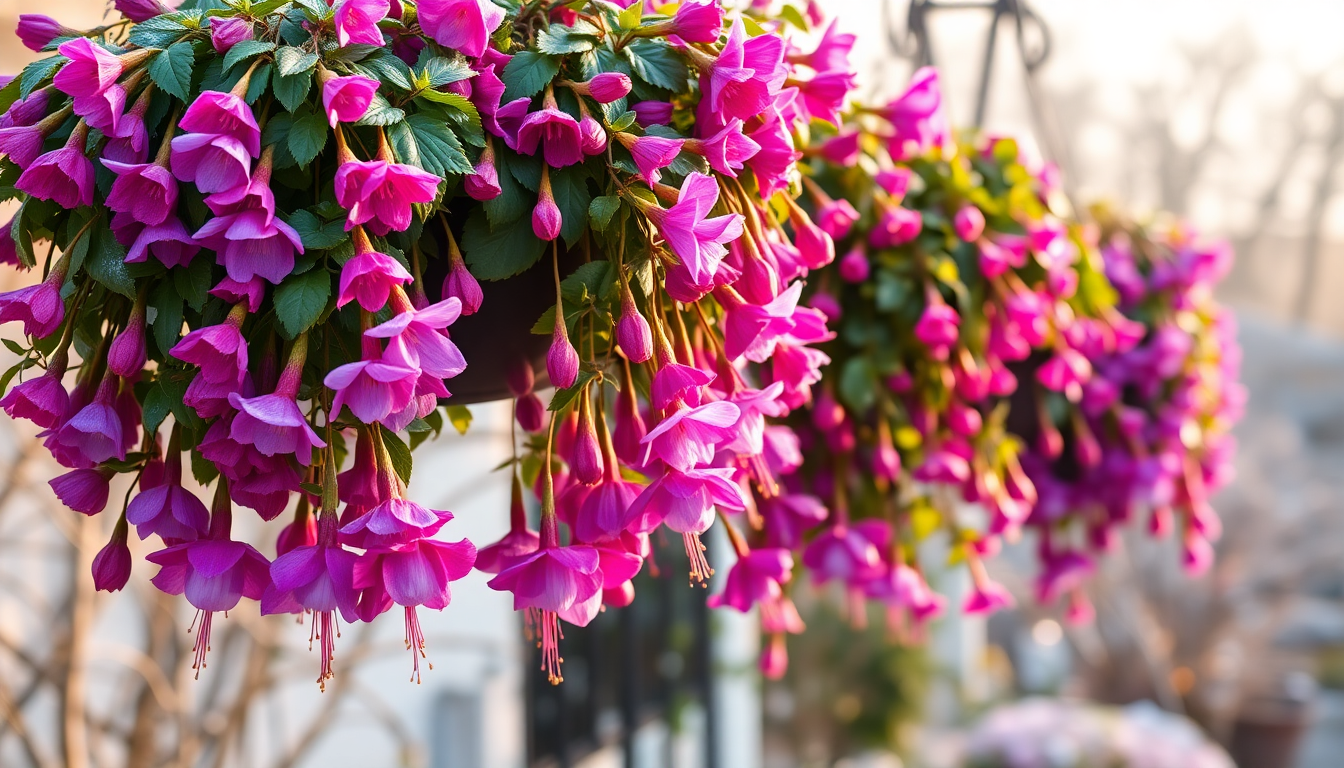 Frost-Friendly Fuchsias for HSR Layout Winter Hanging Baskets