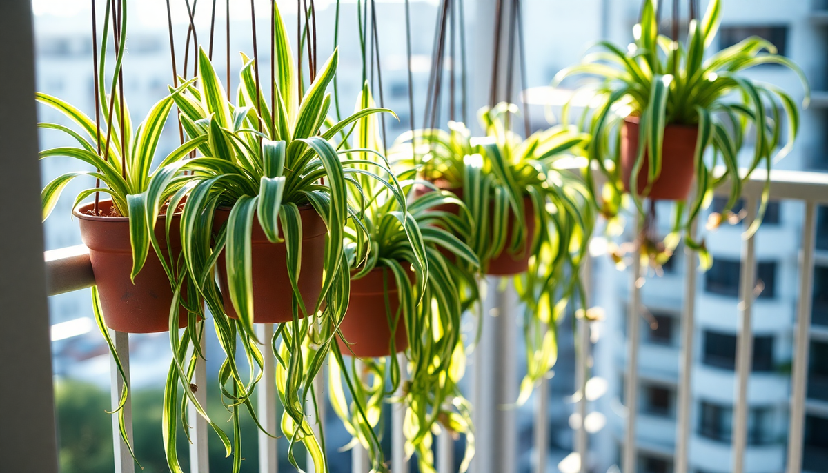 Thriving Spider Plants on Balconies: Mastering Sun and Wind – Idyl