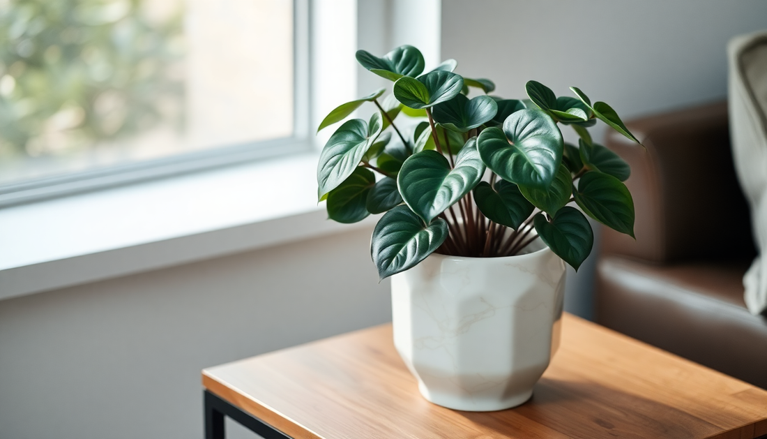 Marble Money Plant in Ceramic Pot – A Timeless Gift for Home & Office