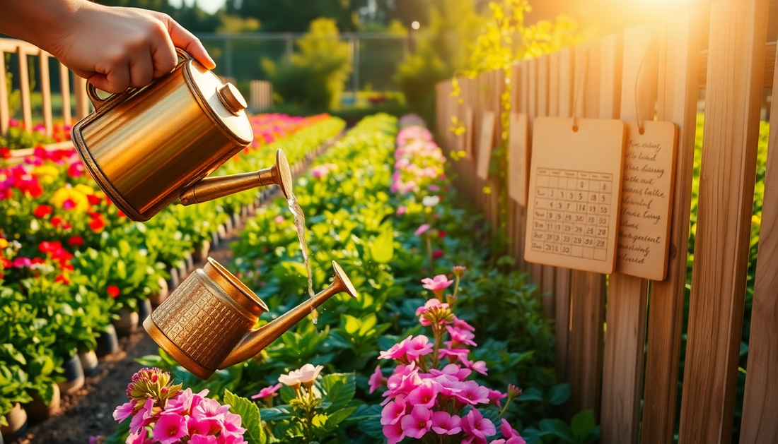 Crafting a Sustainable Watering Schedule for Your Thriving Garden