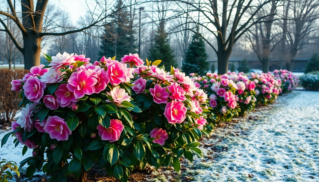 Frost-Tolerant Camellias for Winter Color in HSR Layout