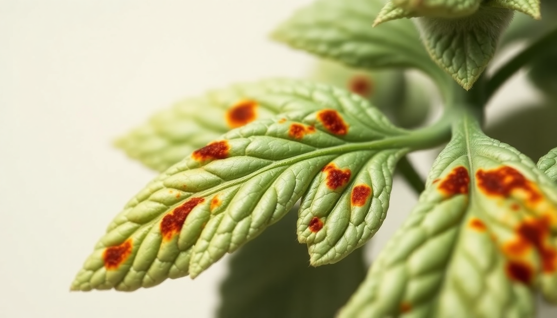 Why Are My Chamomile Leaves Developing Rusty Brown Spots?