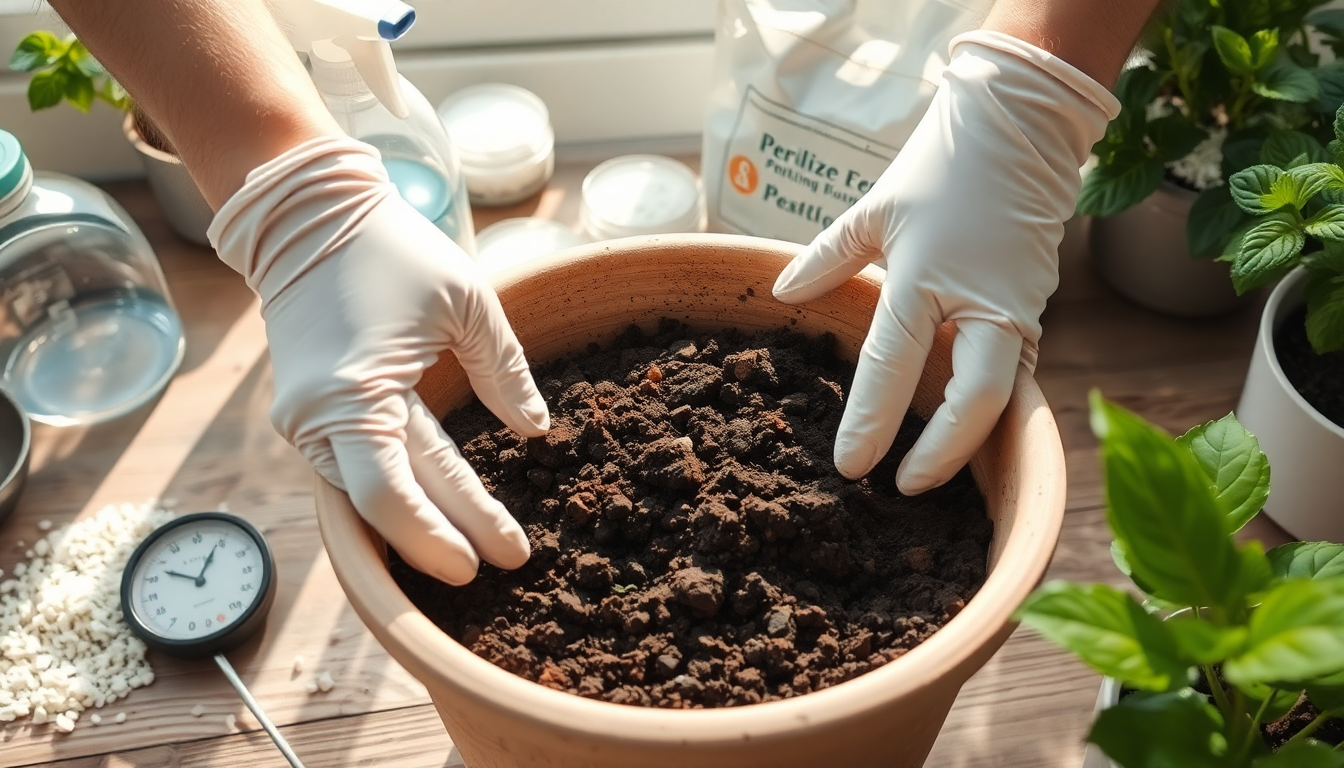 How to Make a DIY Soil Sterilization Mix for Houseplants