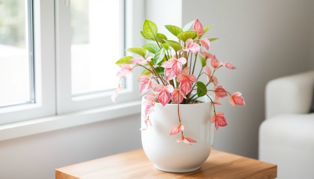 Syngonium Pink Plant in Plastic Pot – Unique Pink Gift Options for Diwali