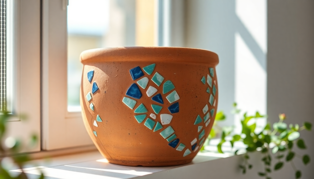 Creative Terracotta Planter DIY: Mosaic Inlays for HSR Layout Homes