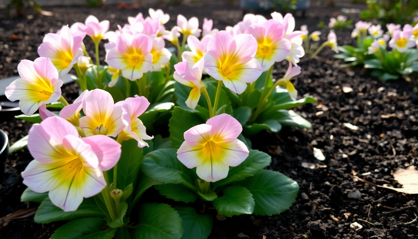 Frost-Hardy Primulas for Early Spring Color in HSR Layout