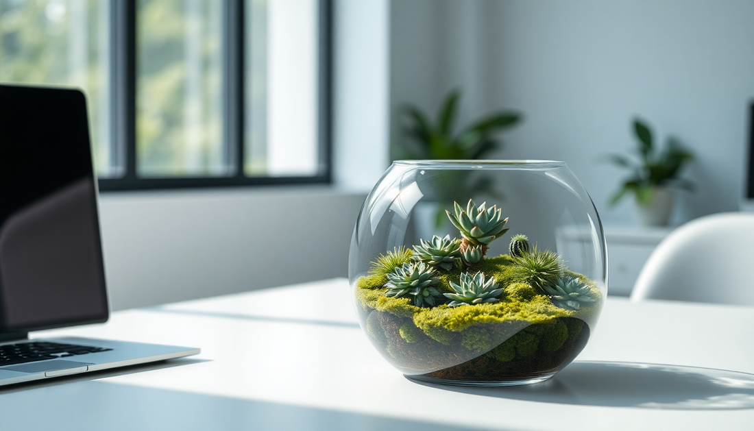 Elevate Your Workspace with a Low-Maintenance Terrarium