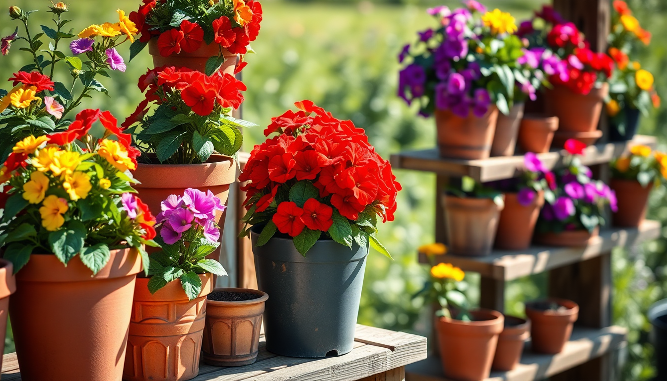 Elevate Your Garden with Vibrant Clay Pots: Idyl's Guide to Stunning Annual Displays