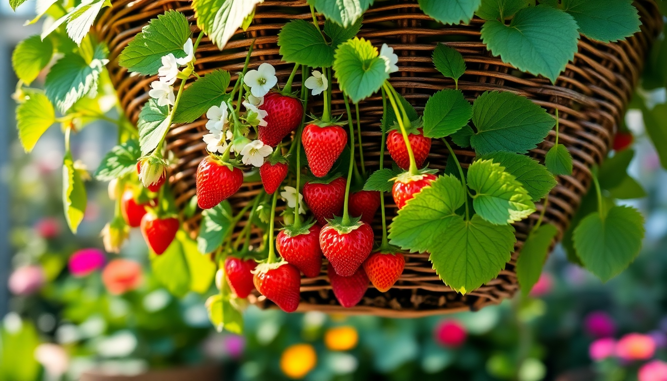 The Perfect Potting Mix for Luscious Hanging Strawberry Baskets