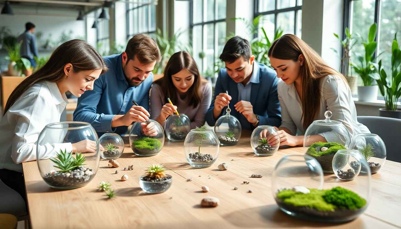 Bring the Outdoors In: Terrarium Building Workshops for Your Office