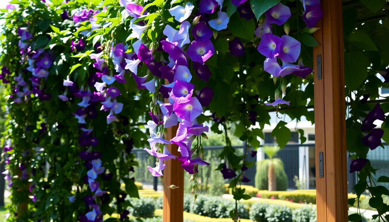 Unleash the Beauty of Fast-Growing Morning Glories for Your HSR Layout Trellis Screens