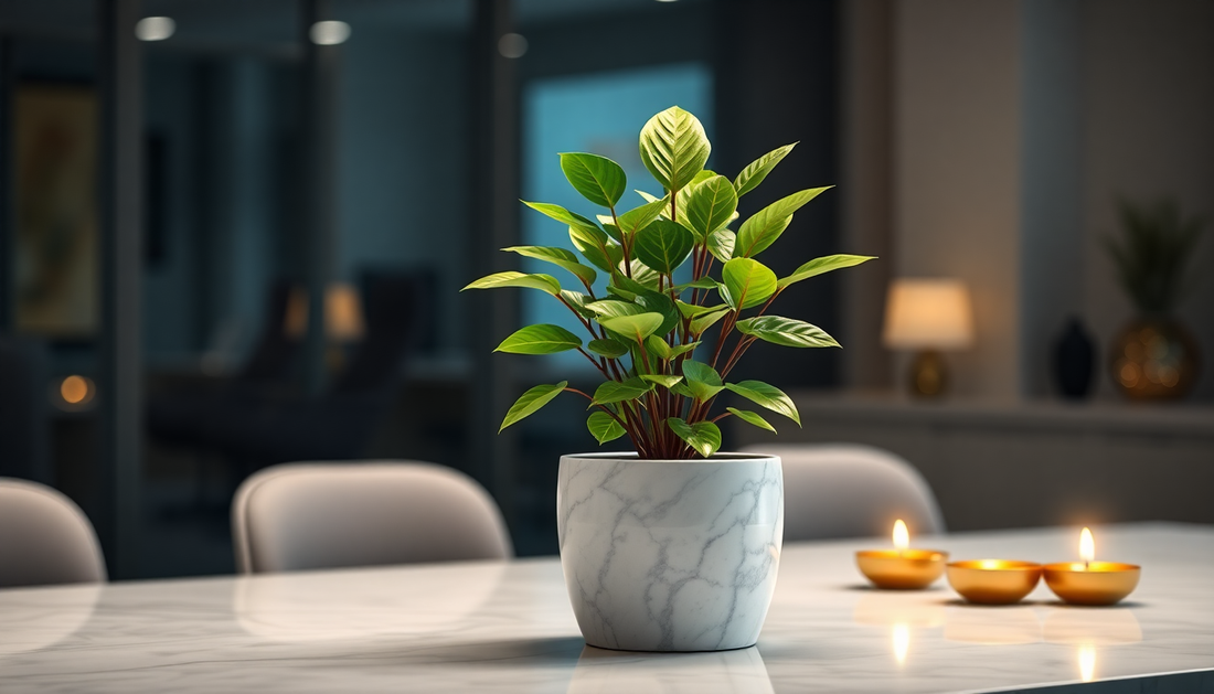 Corporate Diwali Gifting Ideas for Startups: Marble Money Plant from Idyl Wins Hearts