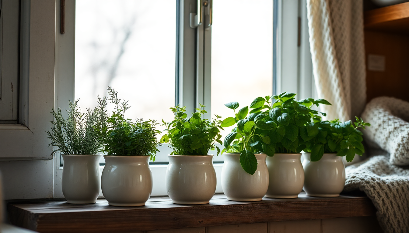 Cozy Up Your Kitchen This Winter with Cold-Tolerant Potted Herbs from Idyl