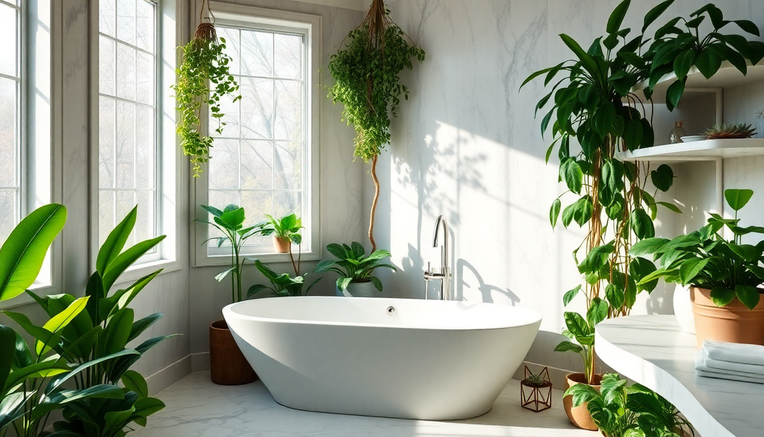 Elevate Your Bathroom Oasis: The Best Plants for a Relaxing Spa-Like Retreat with Idyl