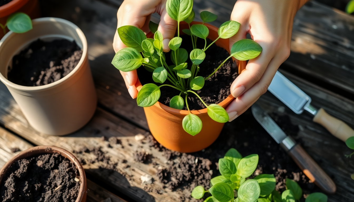 How to Pot Rescue: Moving Plants from Plastic to Clay Pots