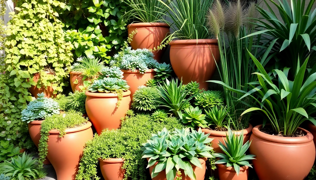 Elevate Your Garden: Layering Plants in Terracotta Planters for Depth in HSR Layout