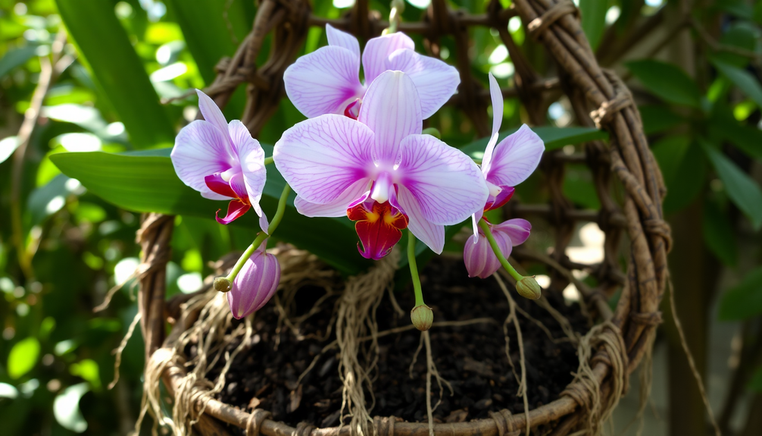 The Perfect Potting Mix for Hanging Orchid Baskets