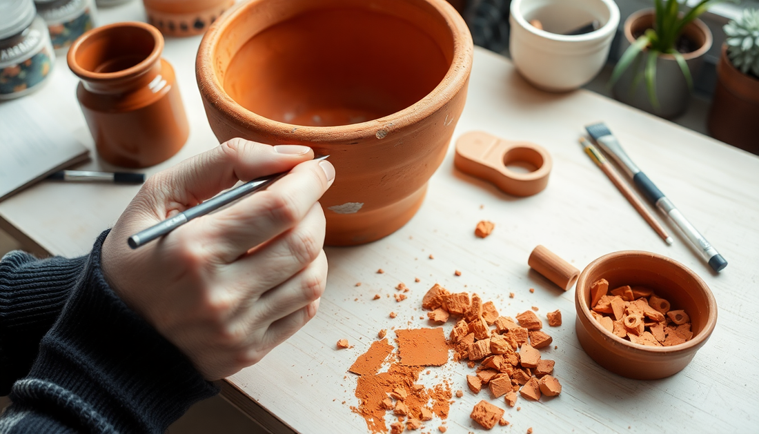 How to Repair Tiny Chips in Terracotta Planters – HSR Layout Hacks