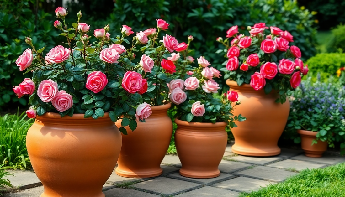 Elevate Your Outdoor Rose Garden with Idyl's Terracotta Planters